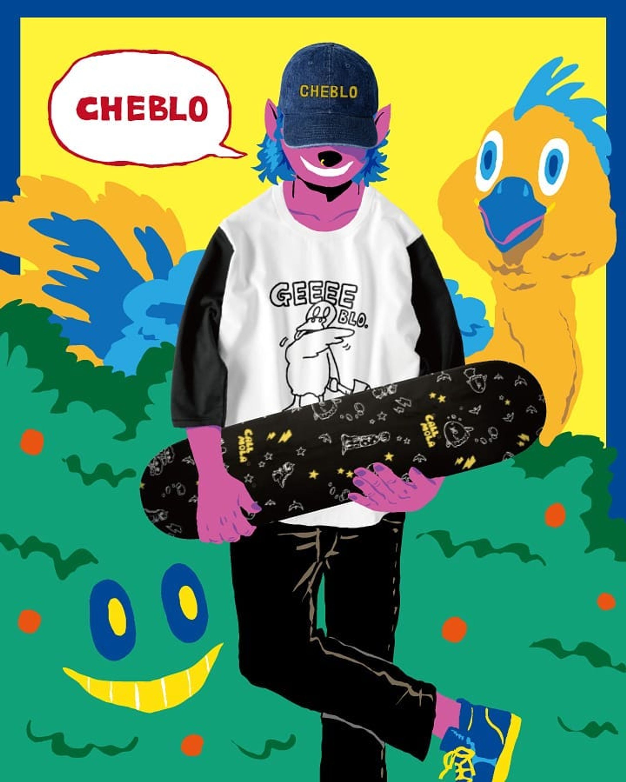 CHEBLOファッション🌟🌈
・
【キャップ】【ベースボールT】→CHEBLOのpaintoryのサイトをチェックしてね😉
・
【スケートボード】→CHEBLOのzazzleのサイトをチェックしてね😎
・
・
#帽子#キャップ#cap#board#スケボー#スケートボード#ストリート#skateboard#street#ファッション#イラスト#絵#illustrator#illustration#pic#smile#キャラクター#fashion#boy#skateboarders #callmola#band#rock#ストリートファッション#コーデ#tシャツ#ベースボールtシャツ#character#cheblo#shop-1