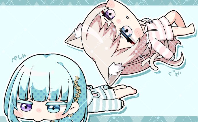 ﾘﾗ･ｱﾚｷｻﾝﾄﾞﾗｲﾄ様SDペアイラスト