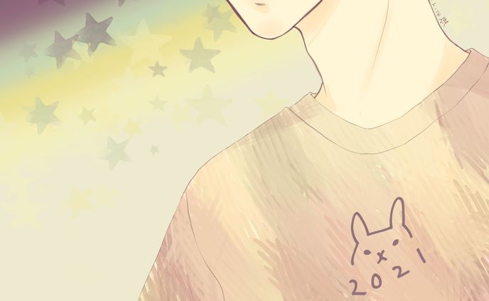 うさTシャツ男子