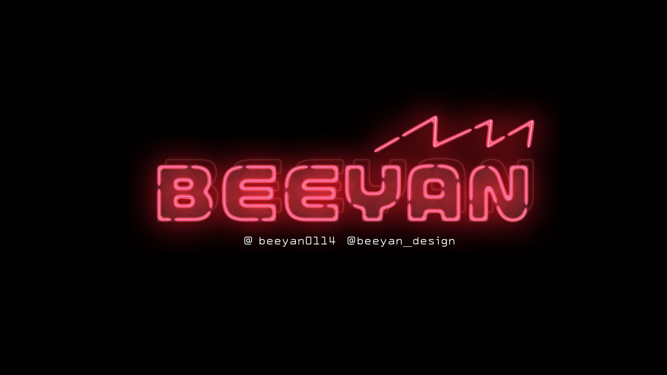 beeyanネオンライトヘッダーデザイン-1