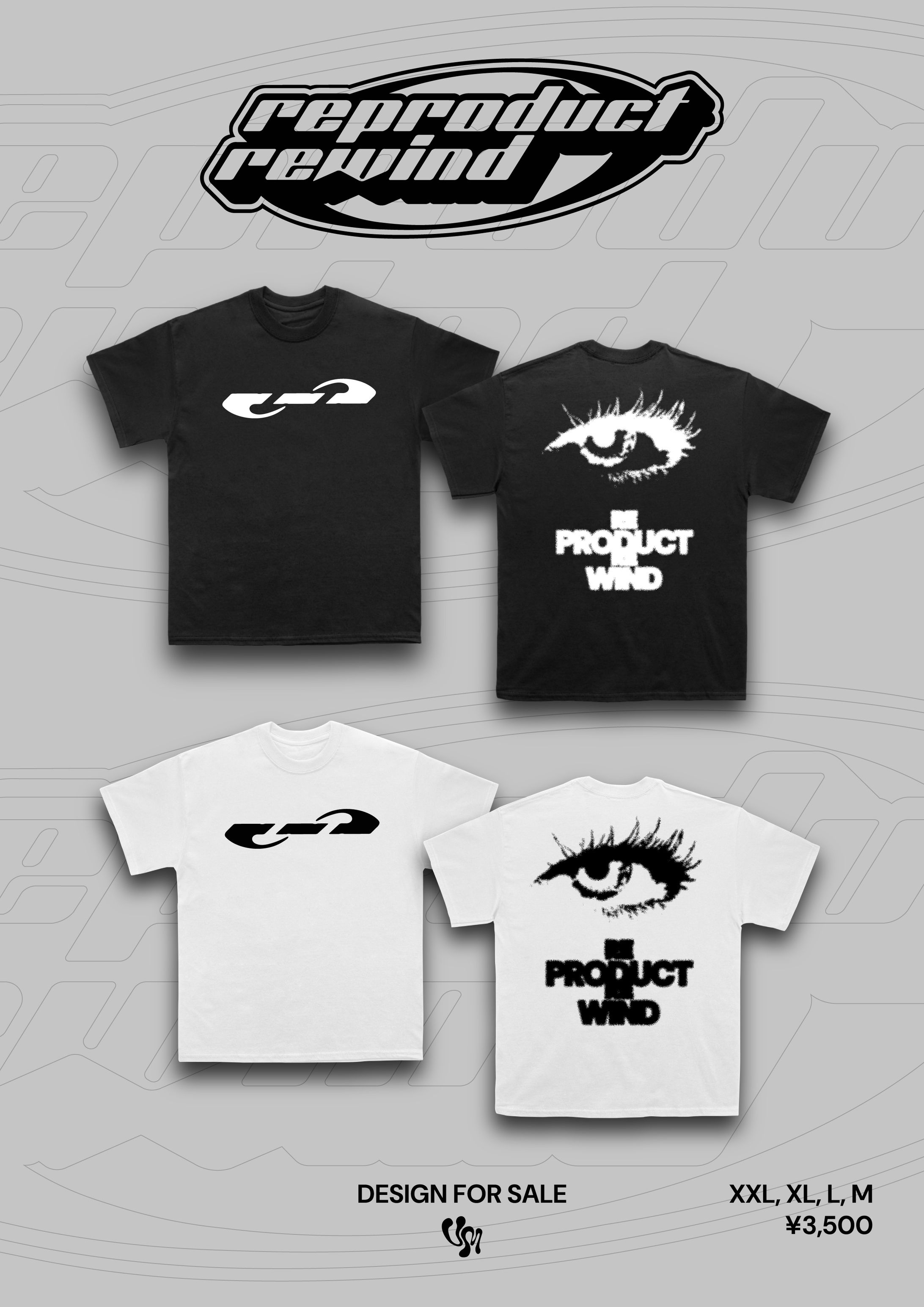 Tシャツデザイン "reproduct rewind"-1