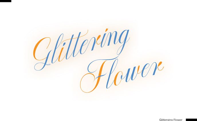 glittering flower