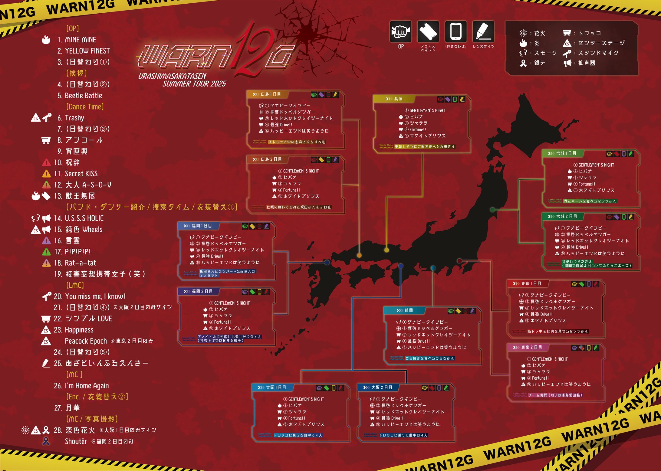 【FA】浦島坂田船様 夏ツアー2025 セットリスト-1