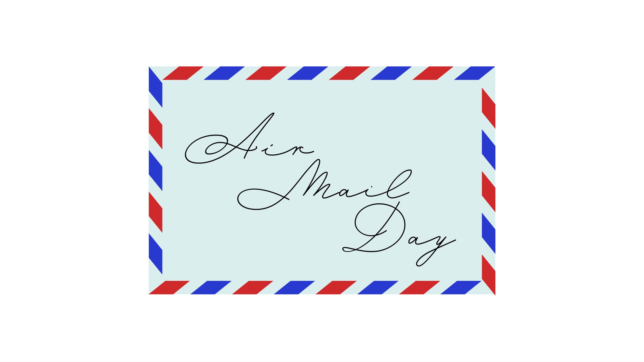 【１日１ロゴ】2/18 エアメールの日-1