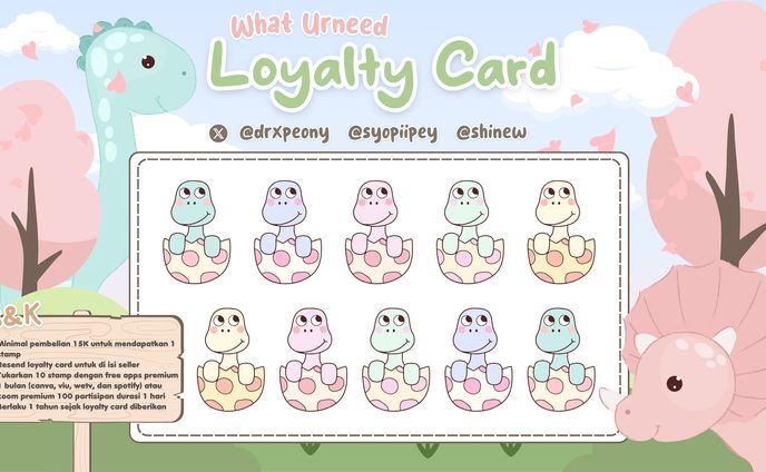 [Custom] Baby DinooOo - Loyalty Card