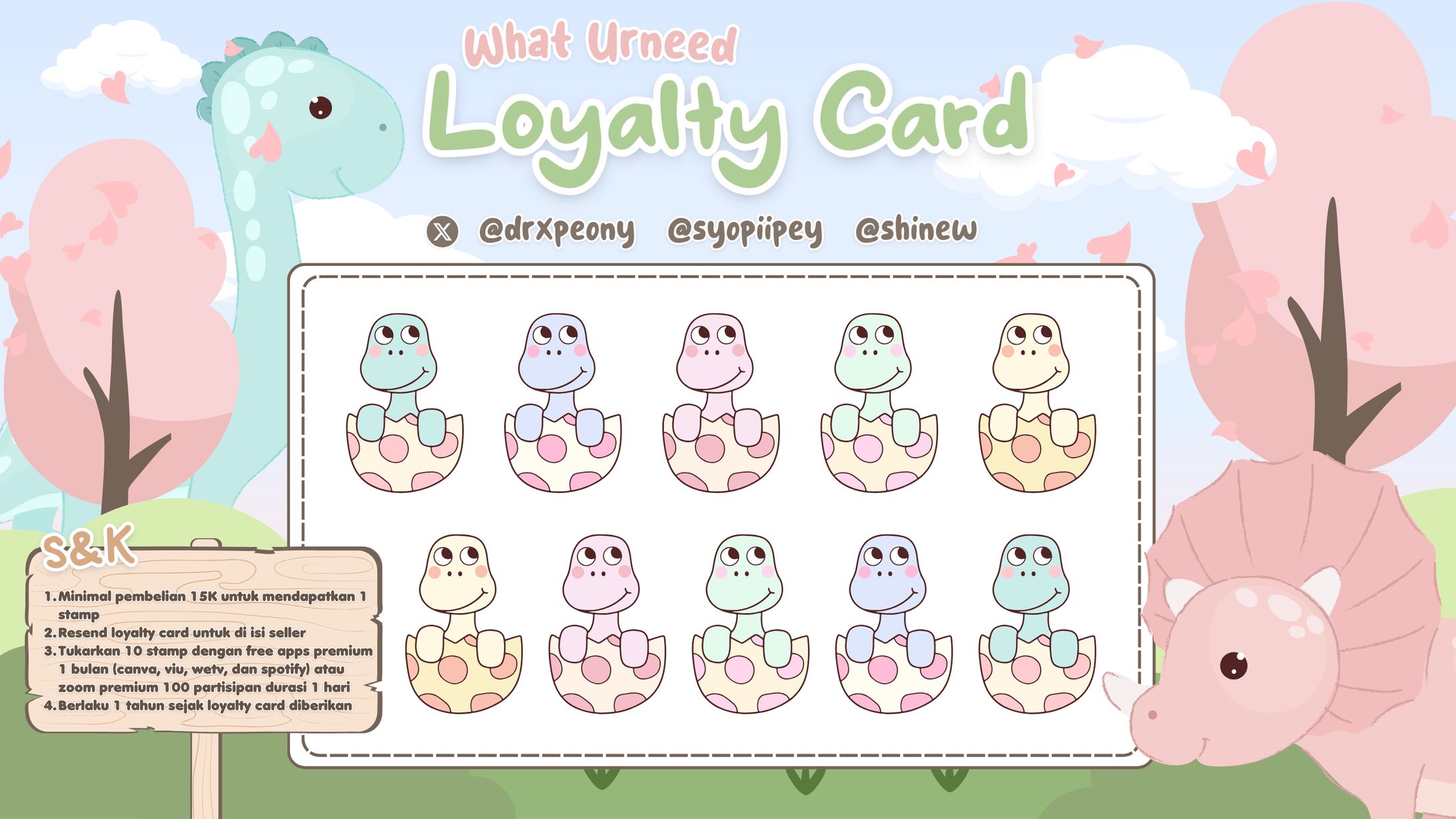 [Custom] Baby DinooOo - Loyalty Card-1