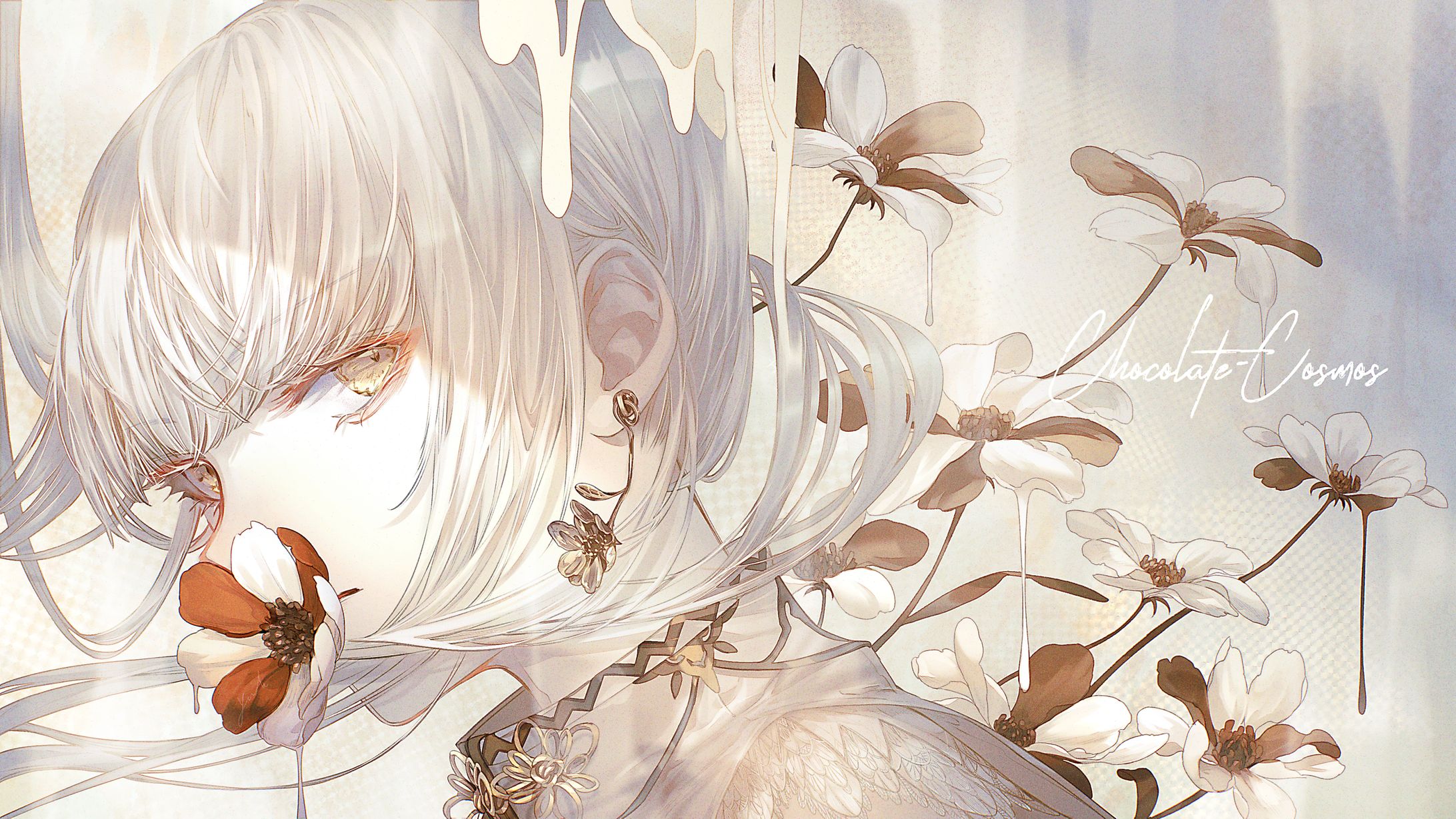 チョコレート・コスモス(white)-1