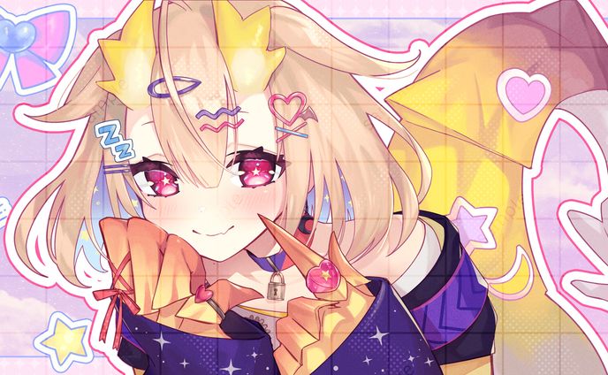 転寝ナサ様▶歌ってみた動画『可愛くてごめん』一枚絵、表情差分