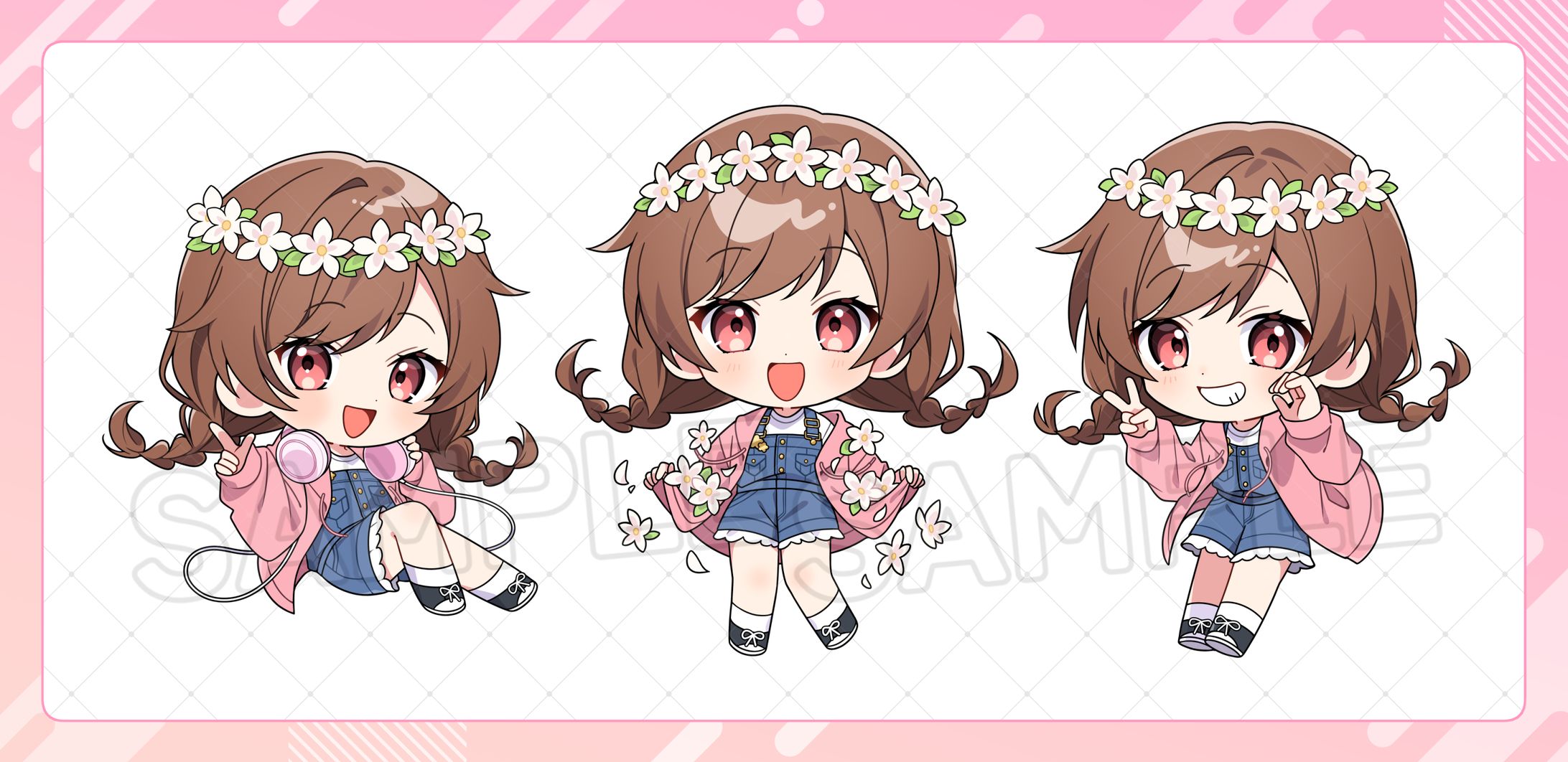 ゆう。様 2nd One-man Live 『 ◎（にじゅうまる）』グッズ用ミニキャライラスト-1