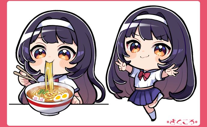 甘酢えよ様 グッズ用イラスト 5点