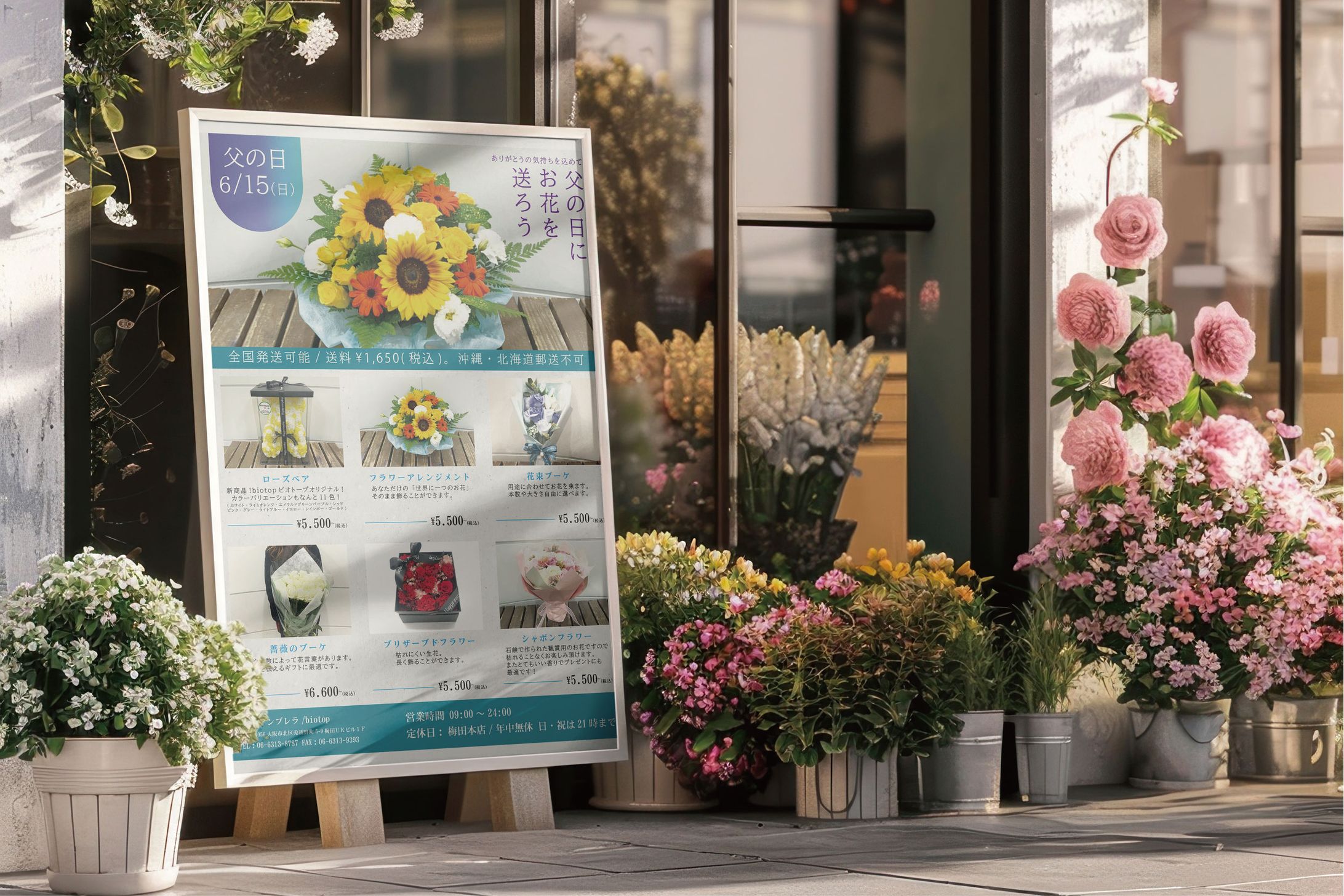 【店頭前販促】父の日ギフト カタログポスター（A1サイズ）-1