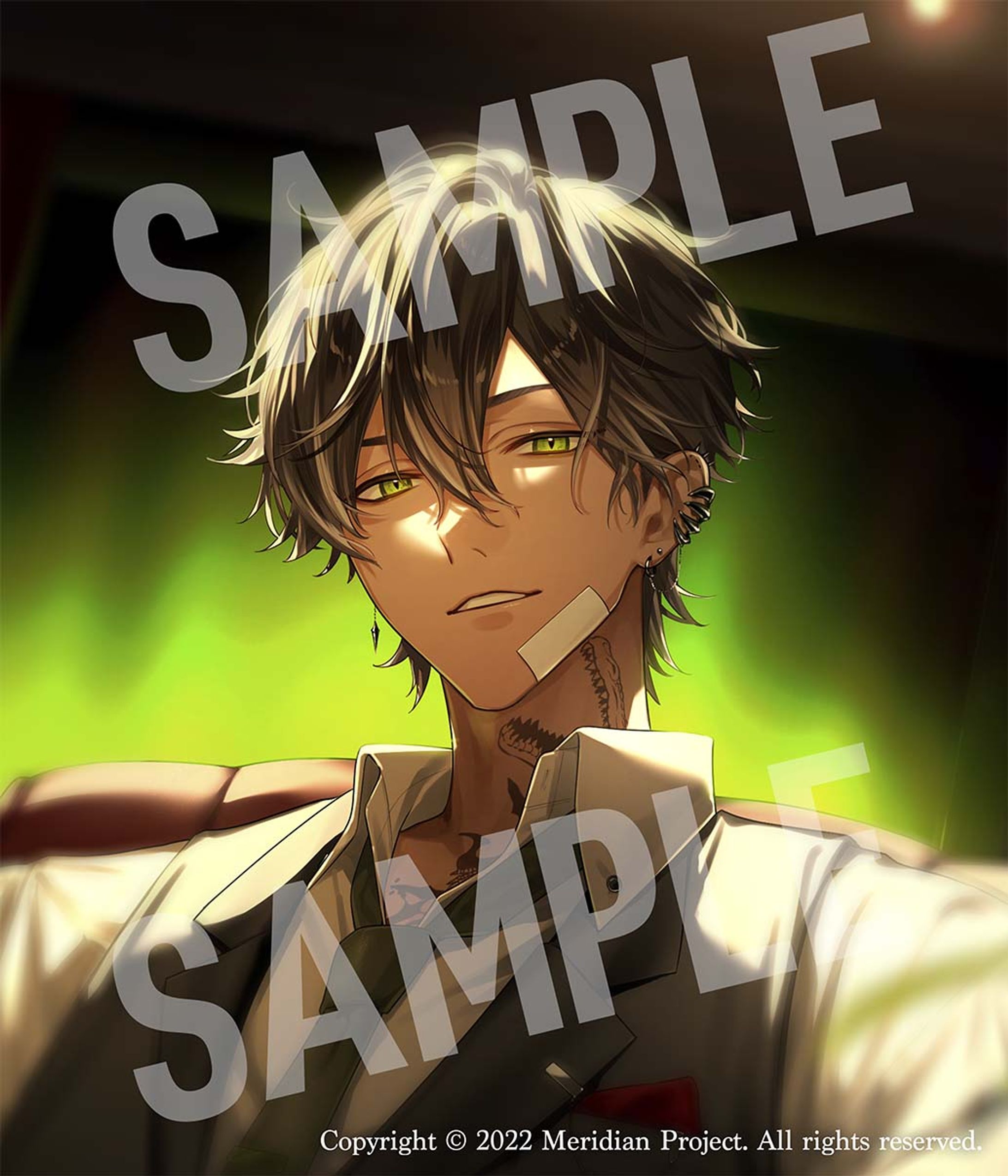 子午計畫所属 宵Yoruno様　1月メンバーシップ用壁紙イラスト制作-1