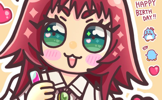 240418_薬膳楠莉_生誕イラスト 
