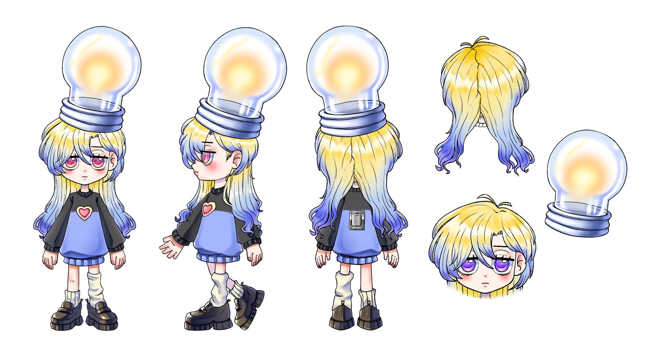 LIGHT Vtuber Character Design-1