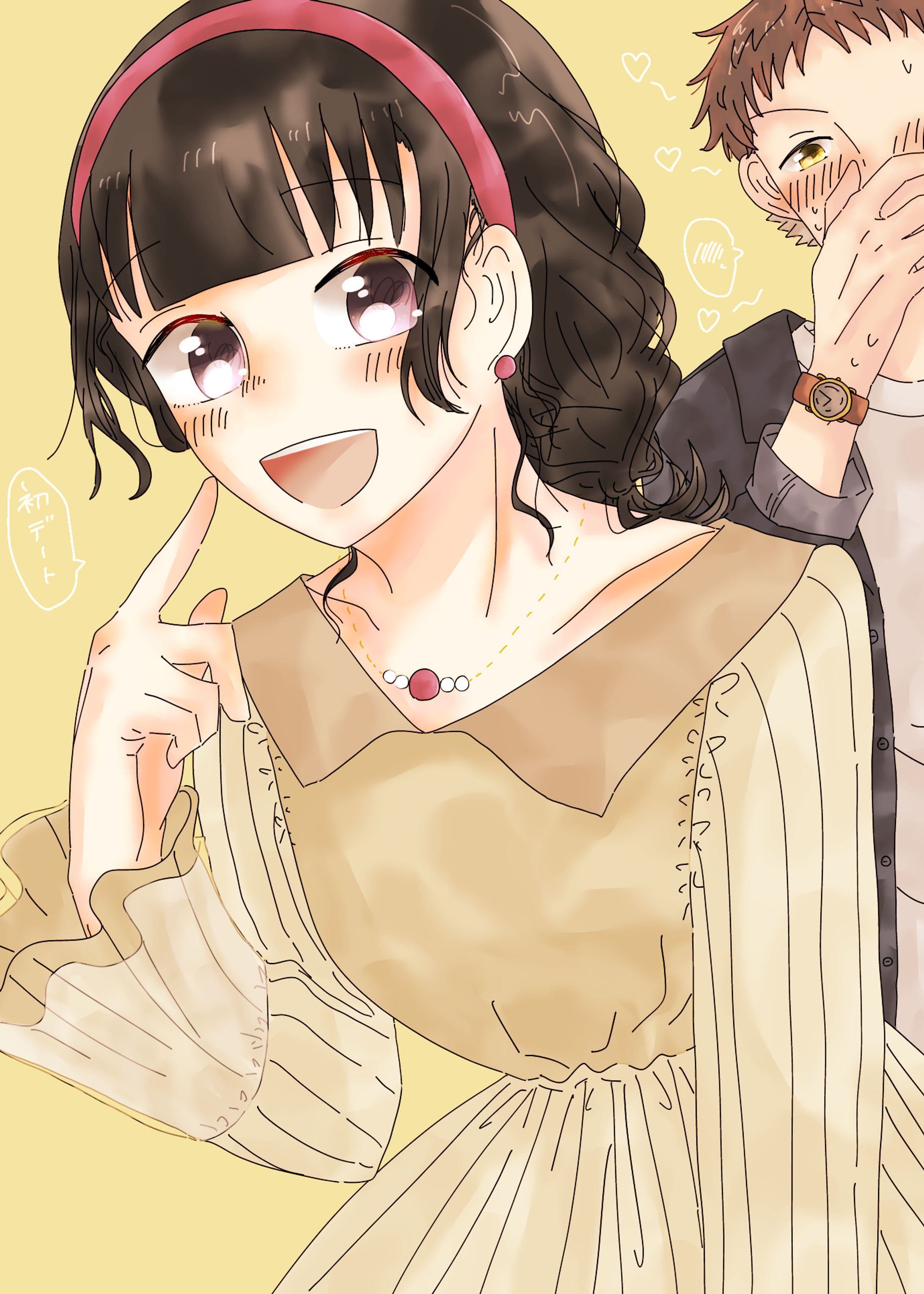 創作男女の初デート-1
