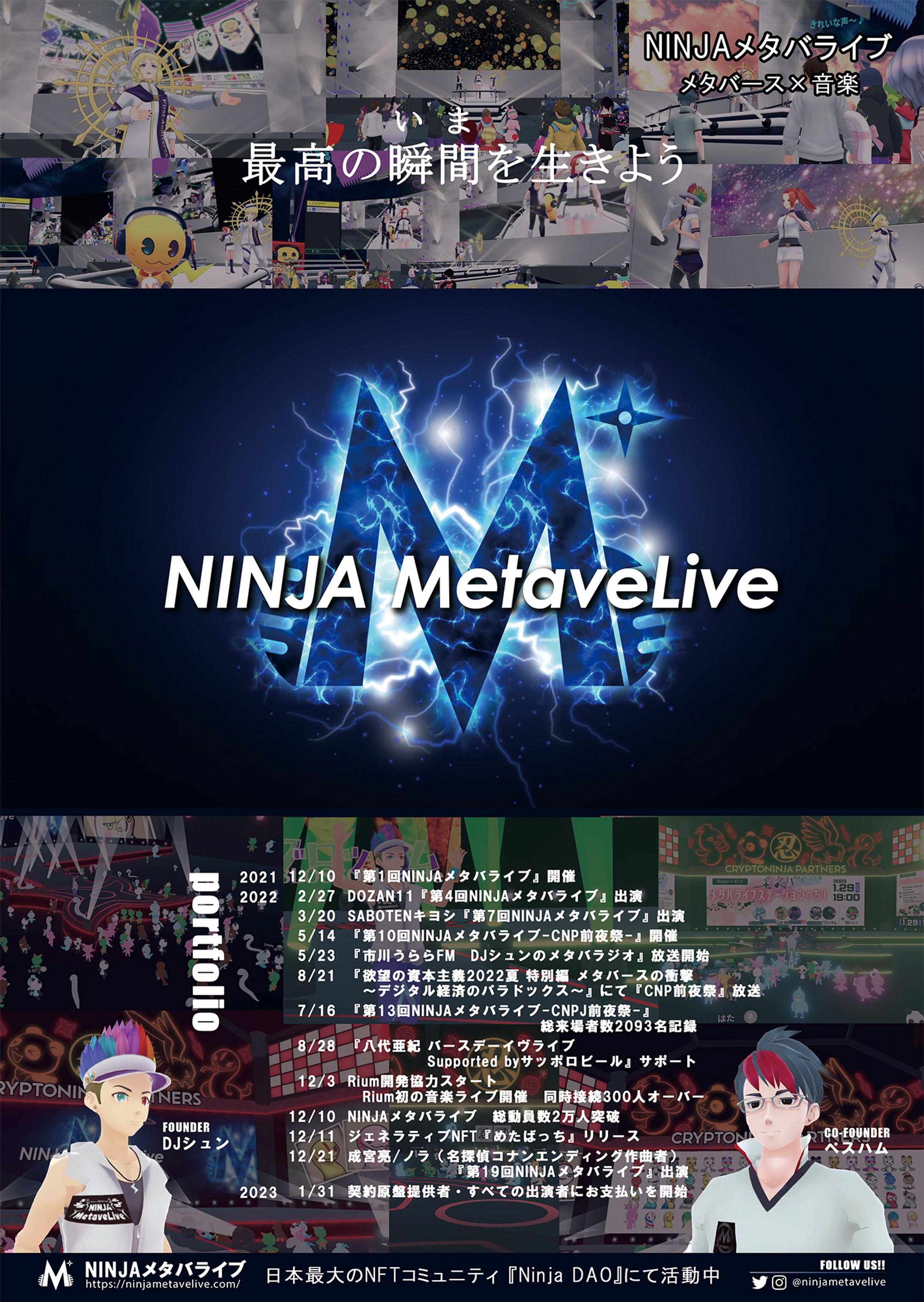 2023.02 NINJAメタバライブA2ポスター-1