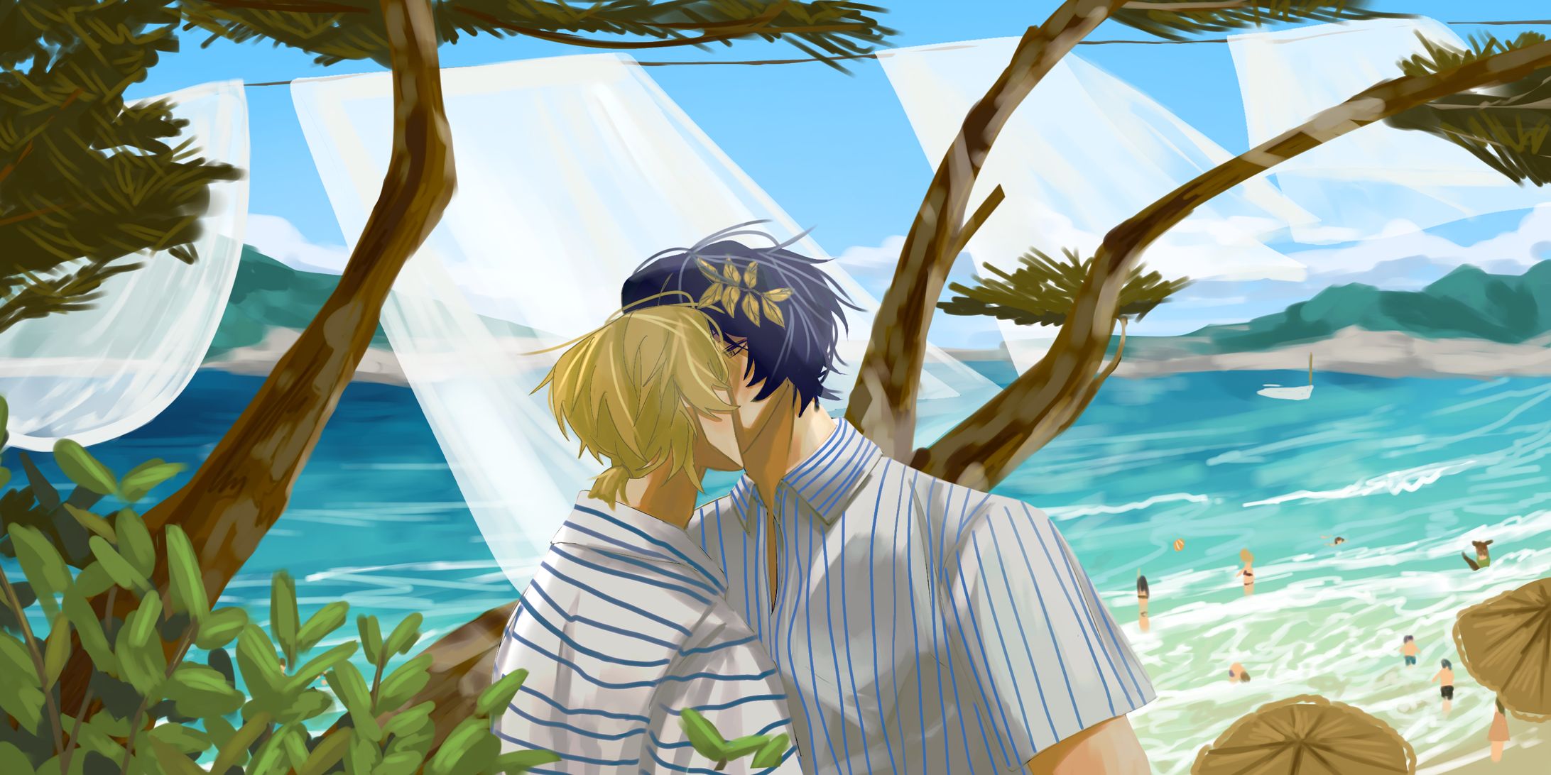 morning beach -1