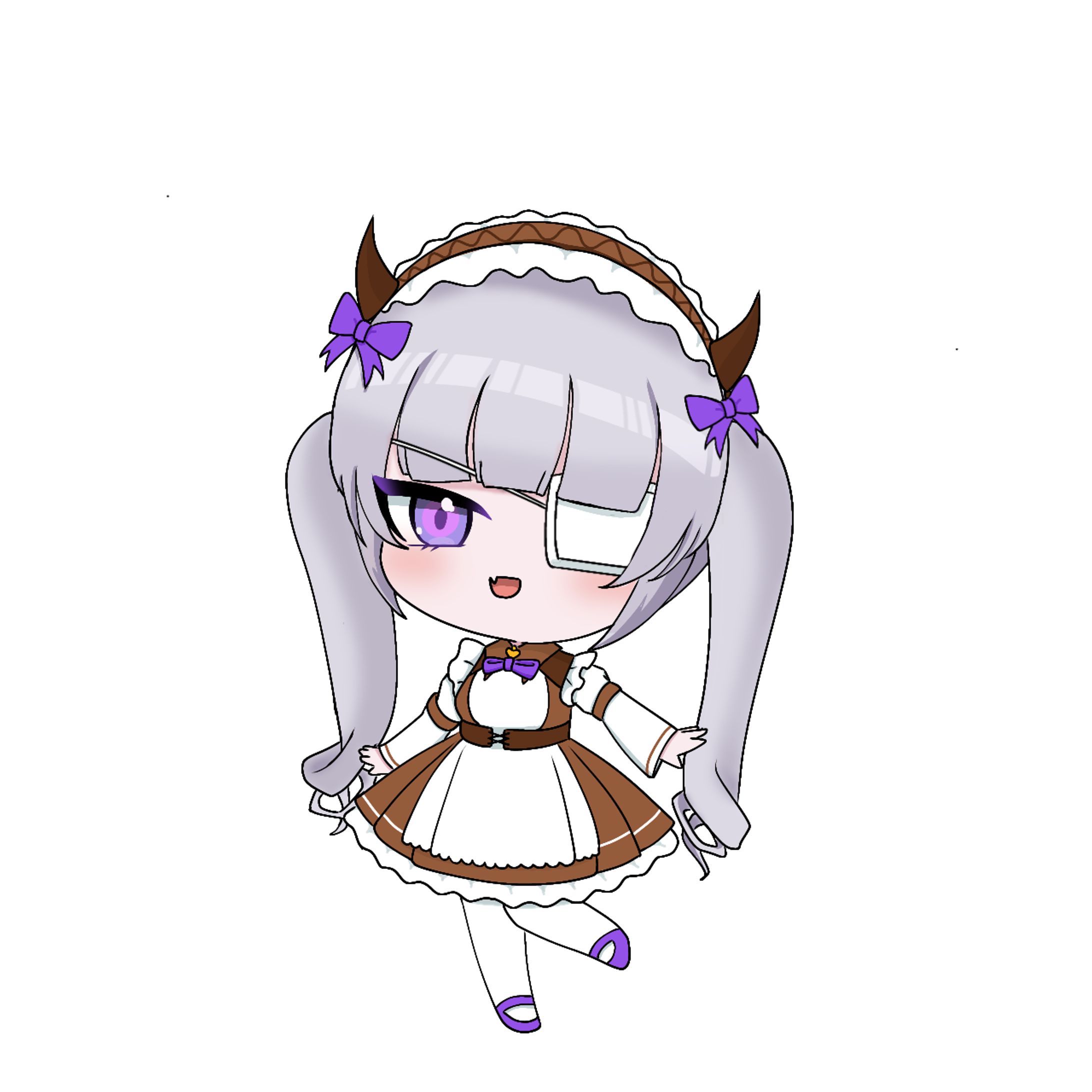 羽澄モア様　特典用SDイラスト-1