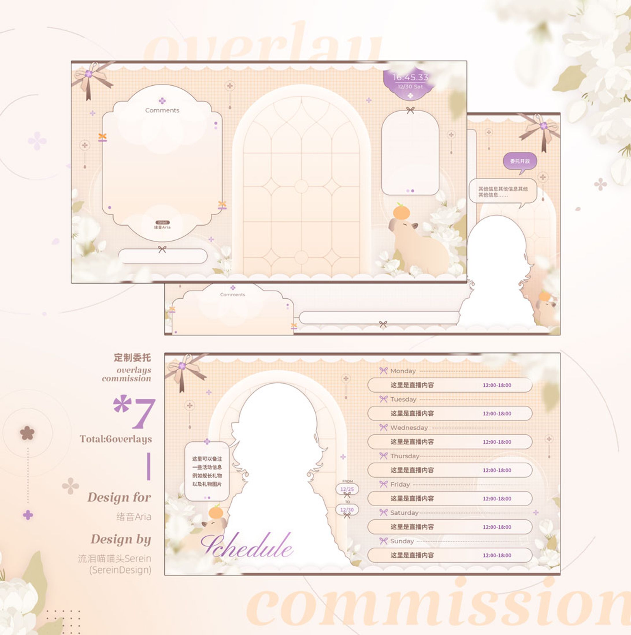 ⌈ overlay and schedule commission ⌋-1