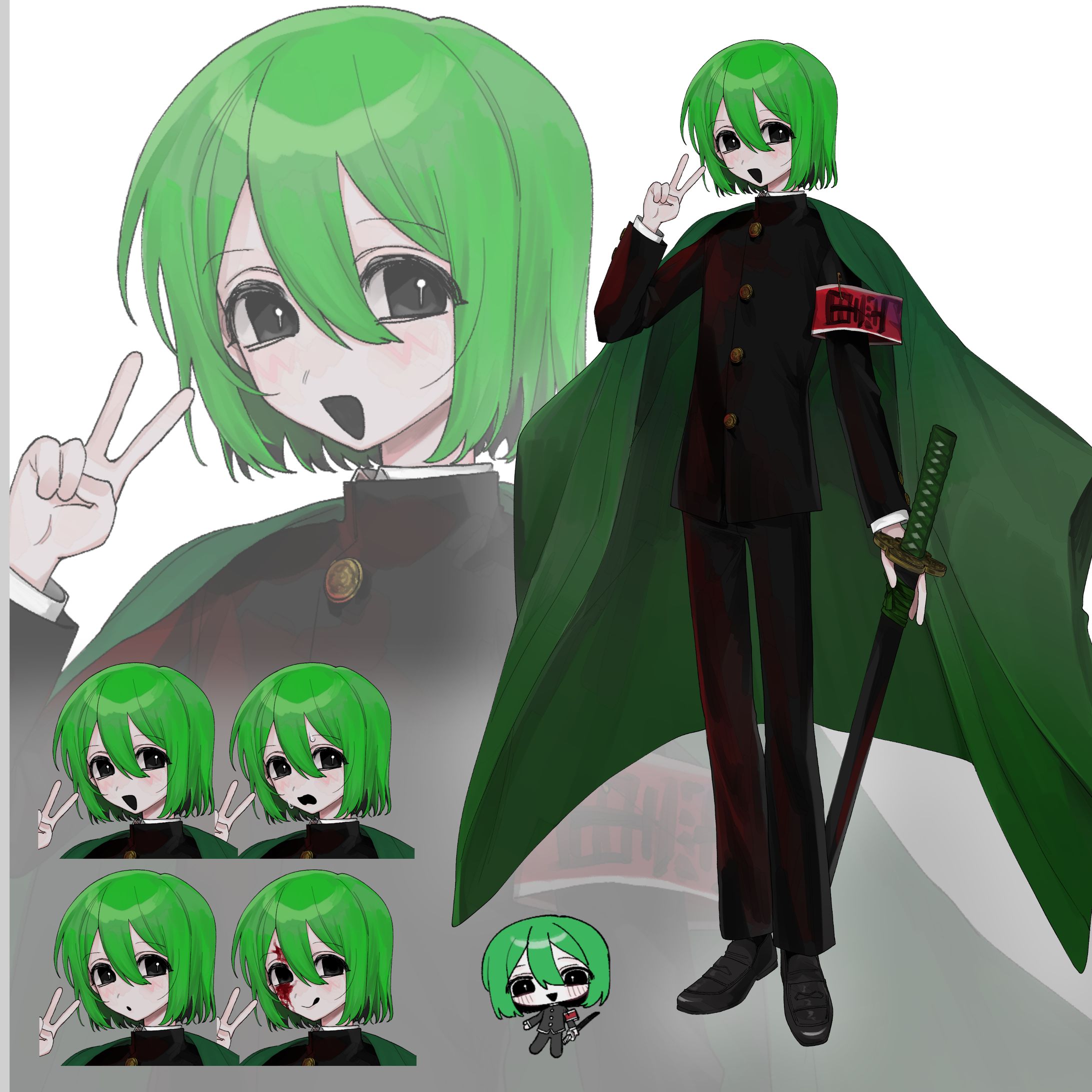 立ち絵イラスト+SDイラスト-1