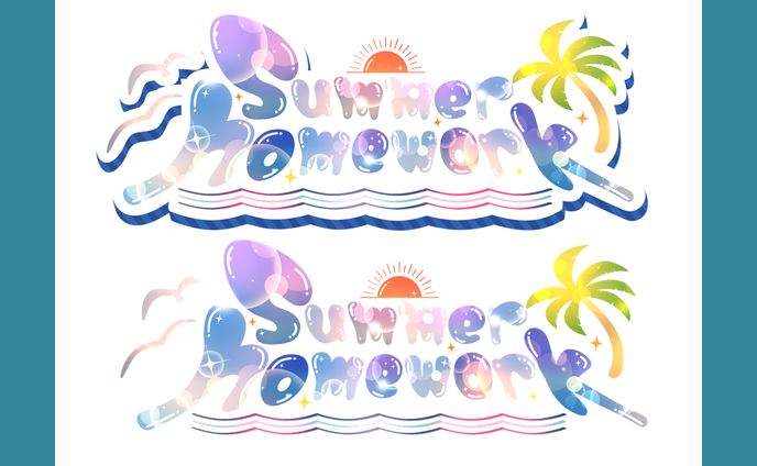 楽曲・Summer homework│ロゴ
