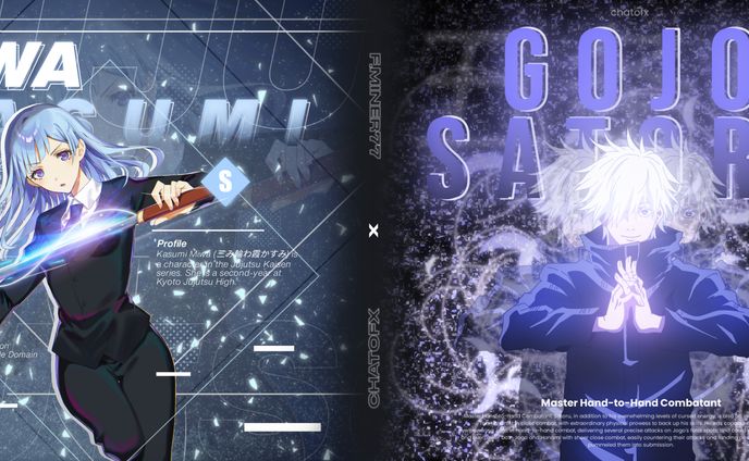 Miwa x Gojo - Jujustu Kaisen Collab Design