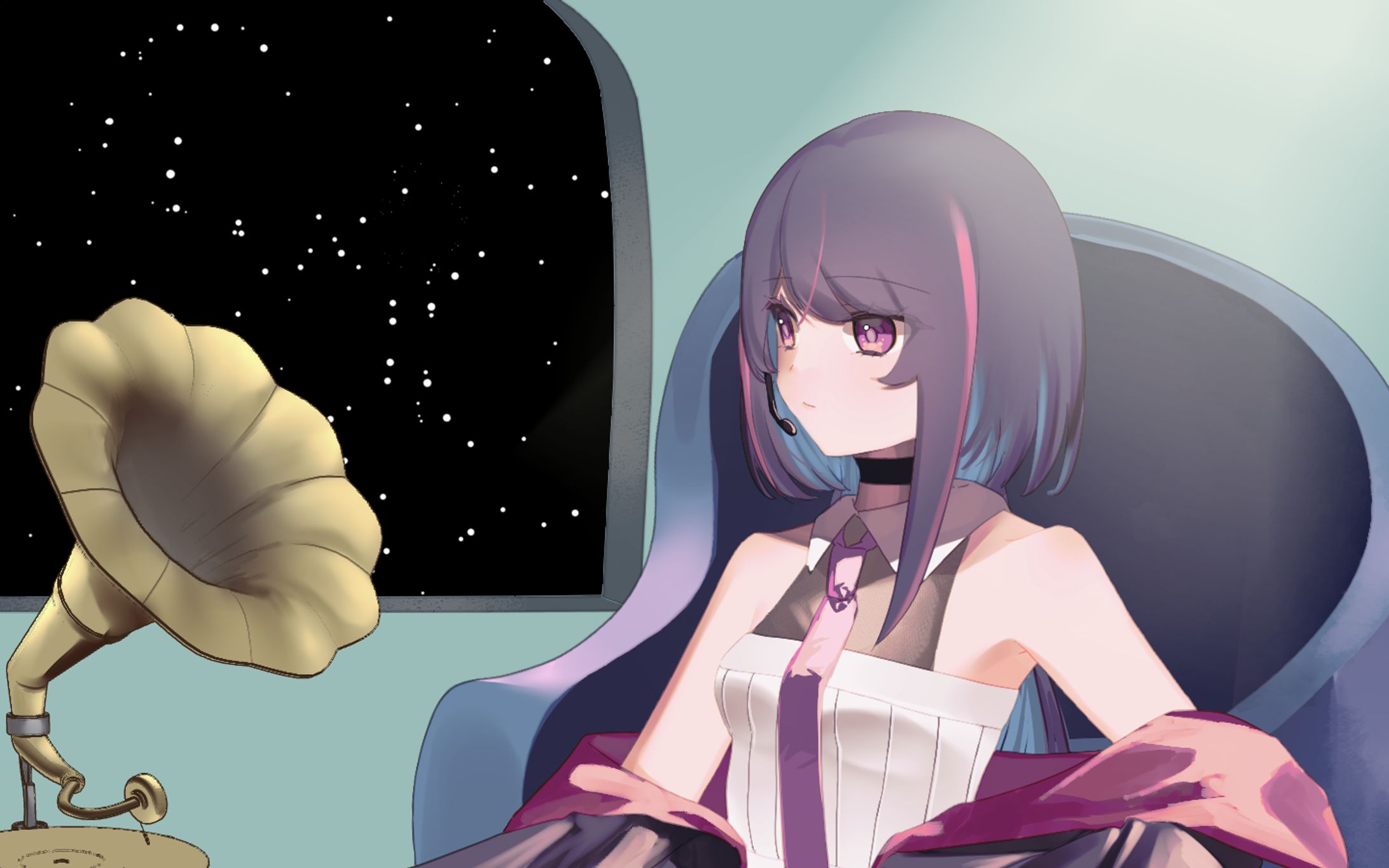 自プロジェクト 「ノマド」coverMV用イラスト-1