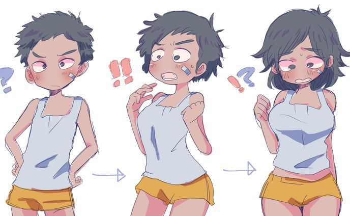 絵を描く人、女の子