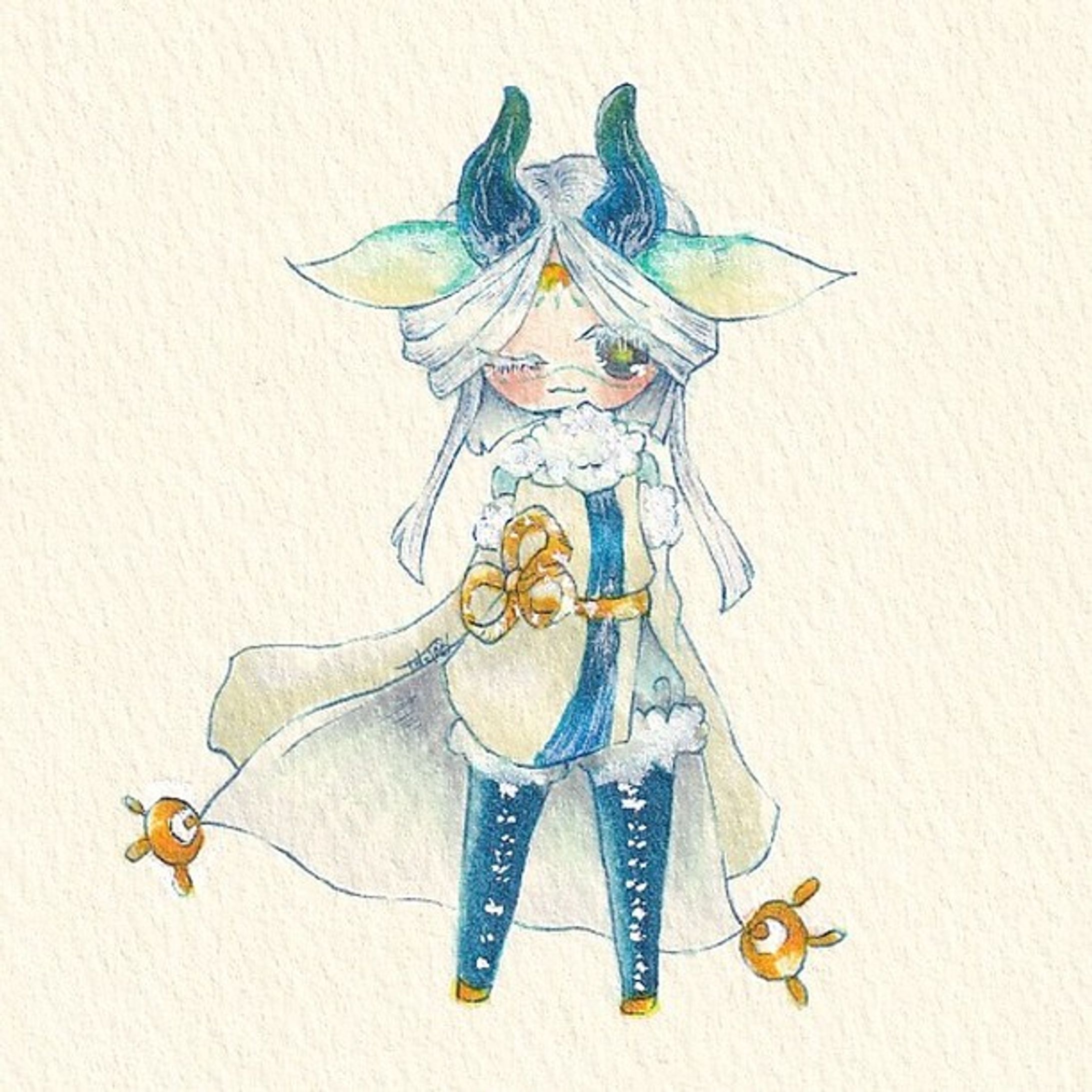 ツーア君です。
ネットプリント企画のために仕立てました。

#illustration #アナログイラスト-1