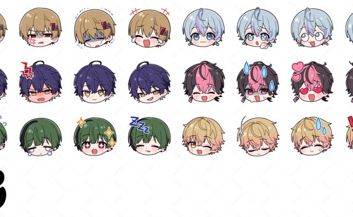 シクフォニ様　LINE絵文字イラスト