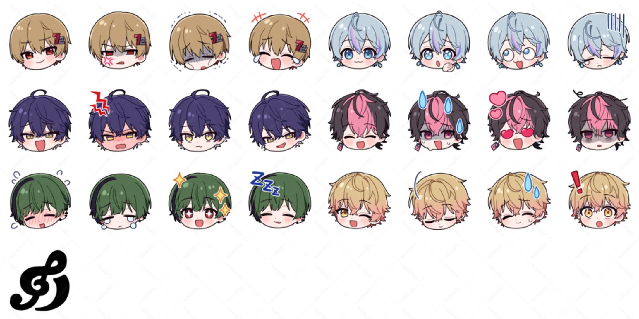 シクフォニ様　LINE絵文字イラスト-1
