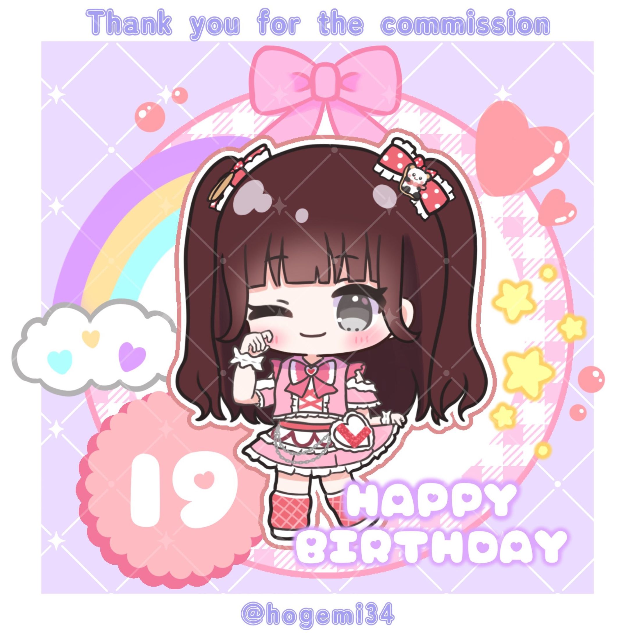 えるなん 台東にじか様 生誕祭イラスト-1