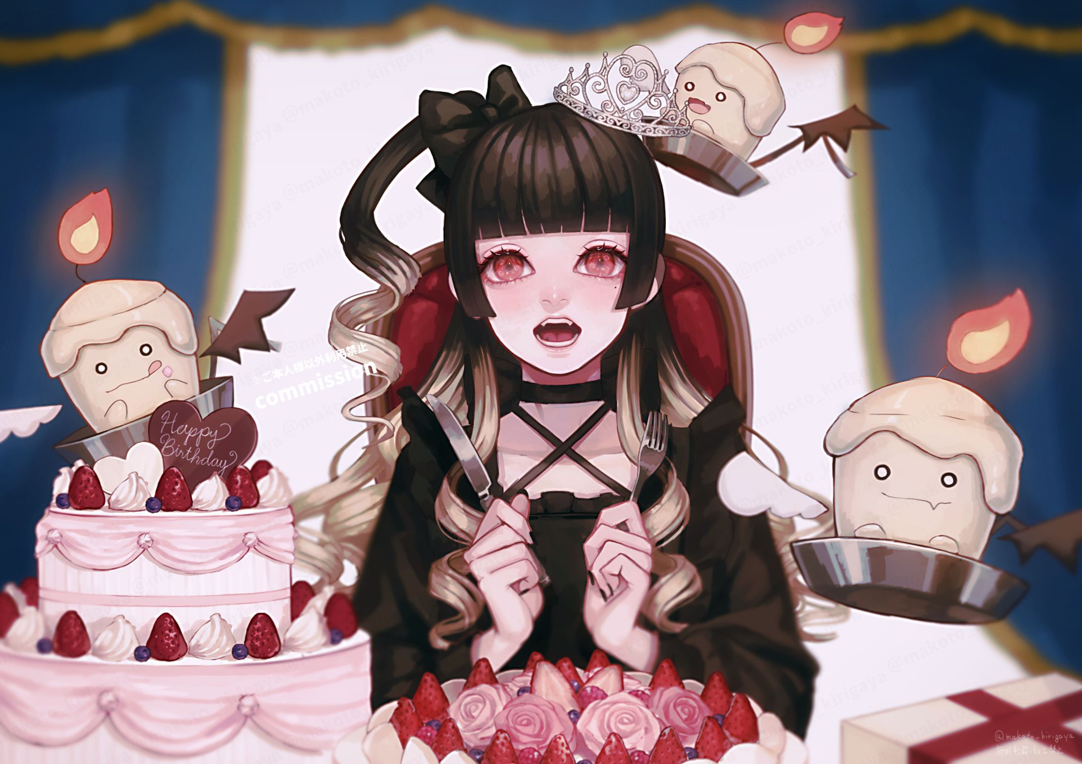 ご依頼イラスト/収益化＆生誕祭記念絵/白雪すう様-1