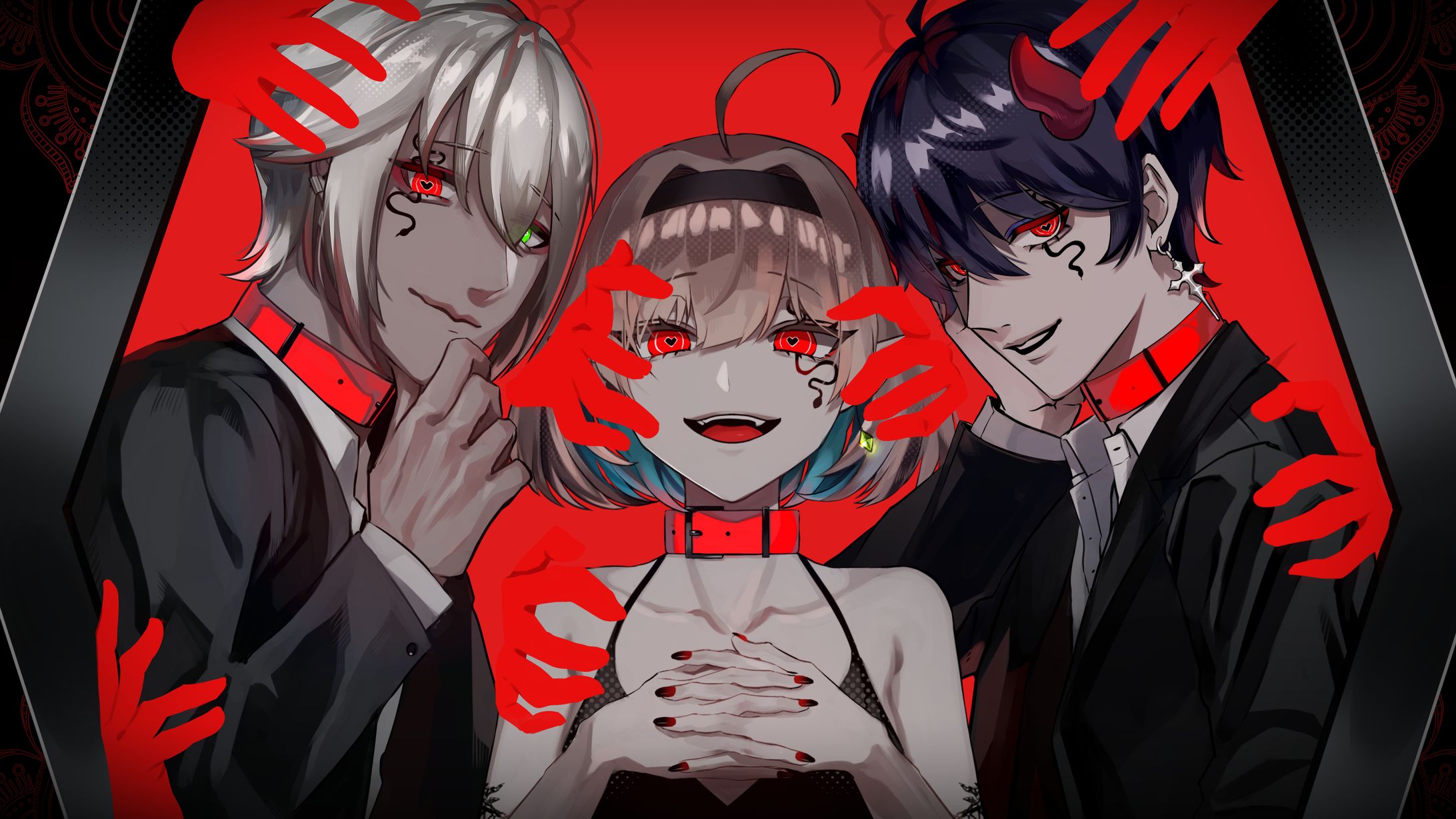 EYE/ 緋翠アルク×東鬼アルテ×キュレット(cover)-1