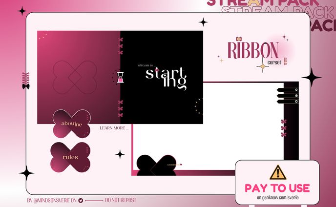 Ribbon Corset  ⌞Stream Pack⌝
