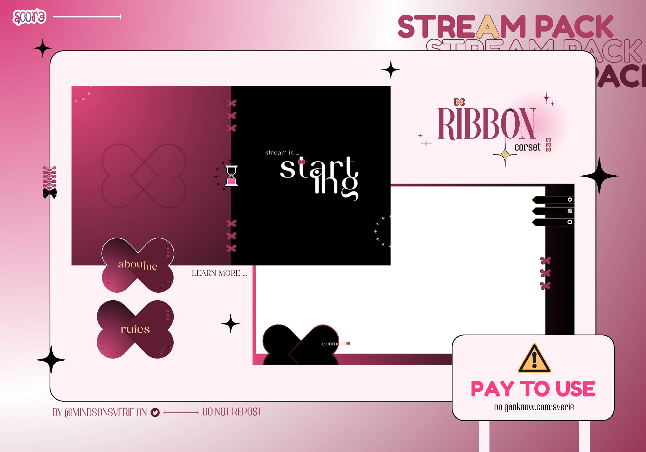 Ribbon Corset  ⌞Stream Pack⌝-1