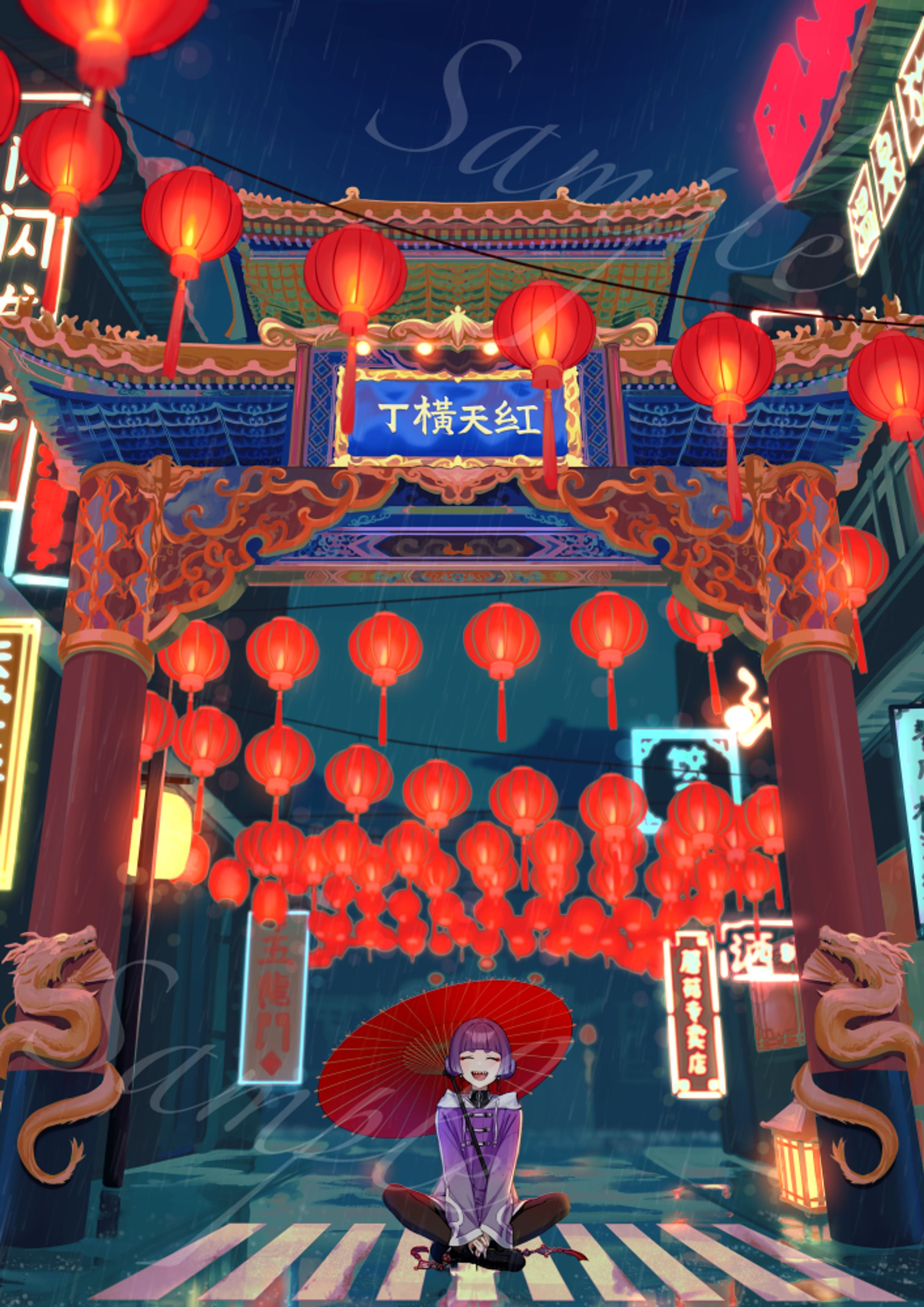 IRIAMライバー「木野小紅」様一枚絵-1