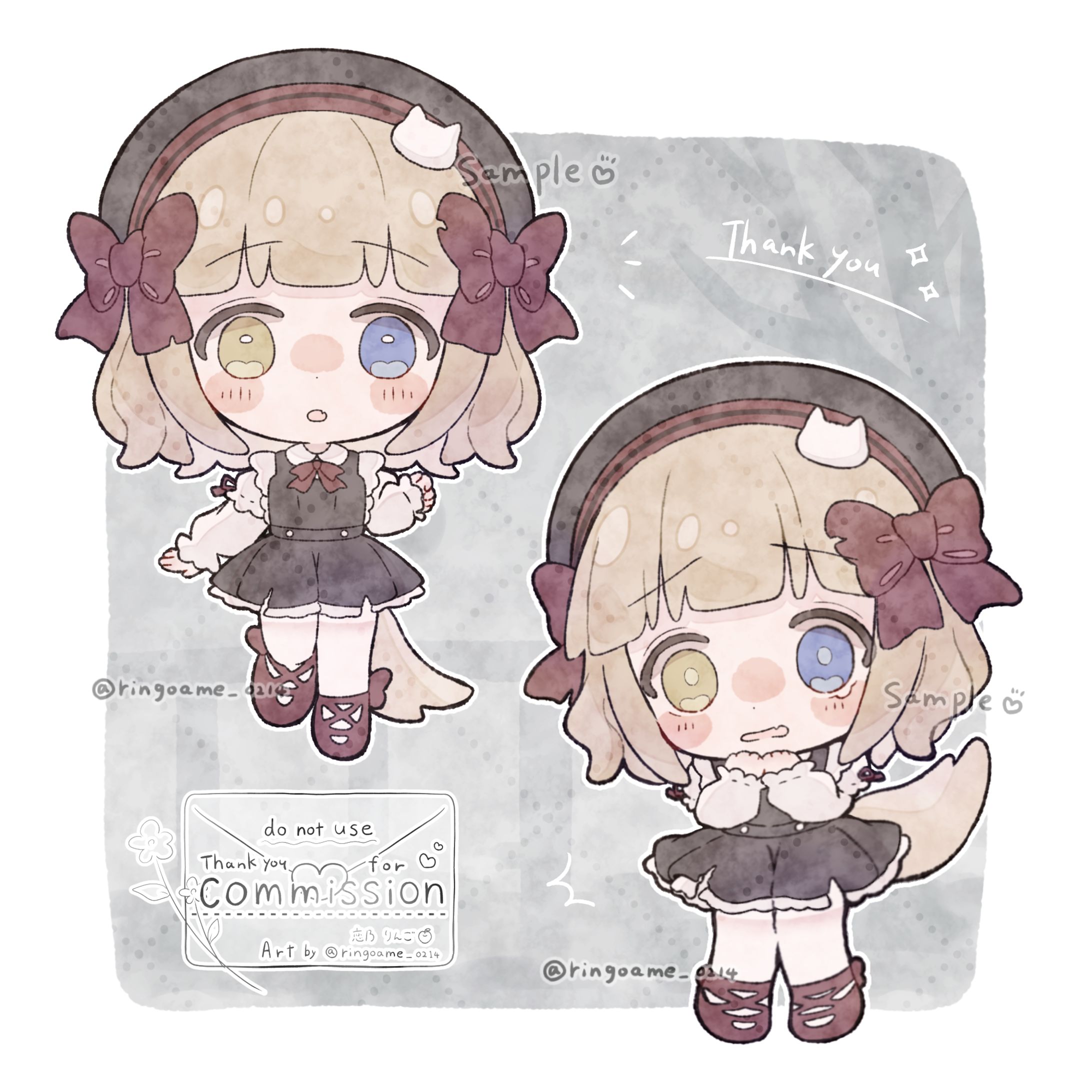 【ご依頼】デフォルメ立ち絵　２点-1