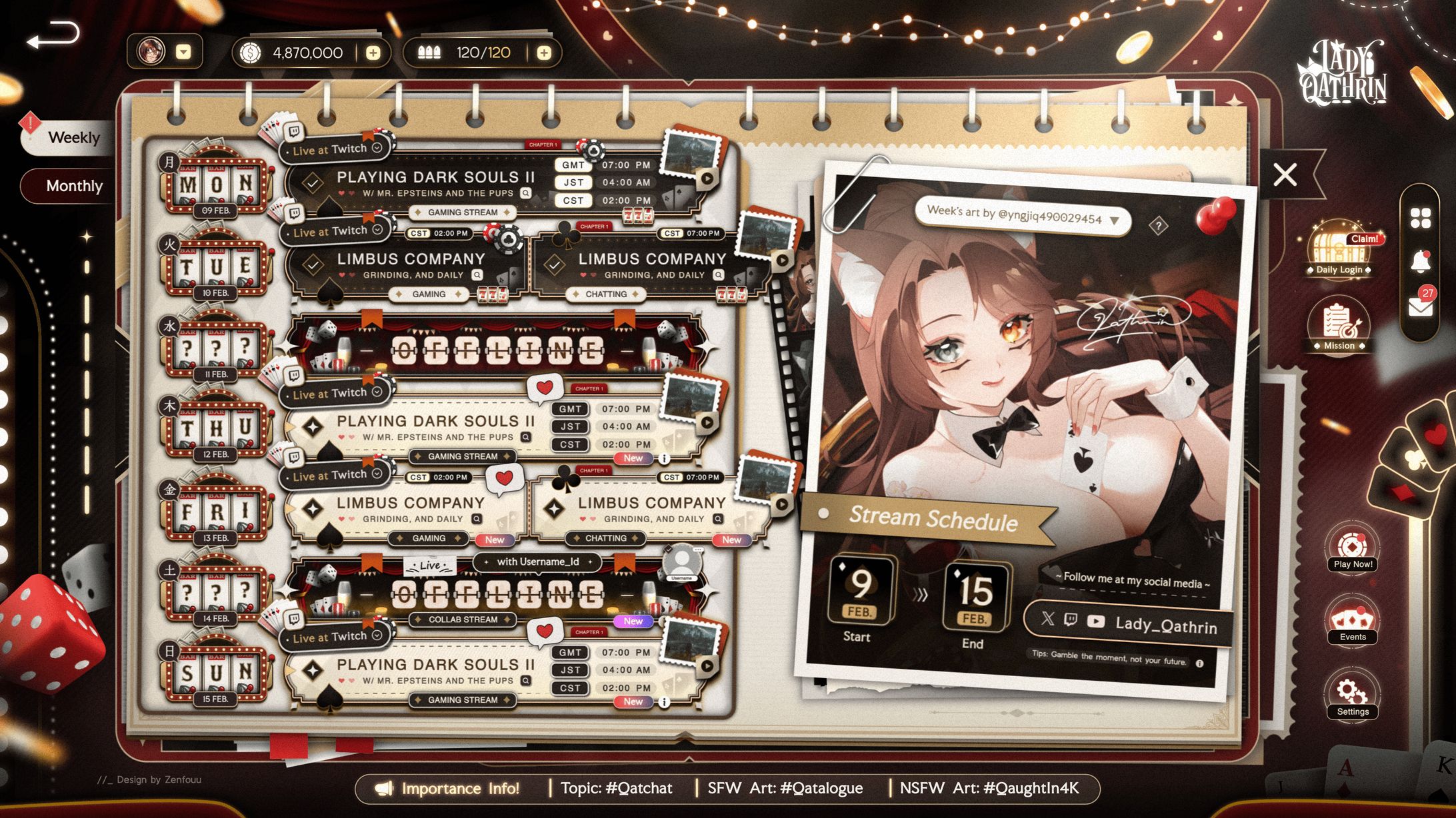 CODE:048 Lady Qathrin (Schedule)-1