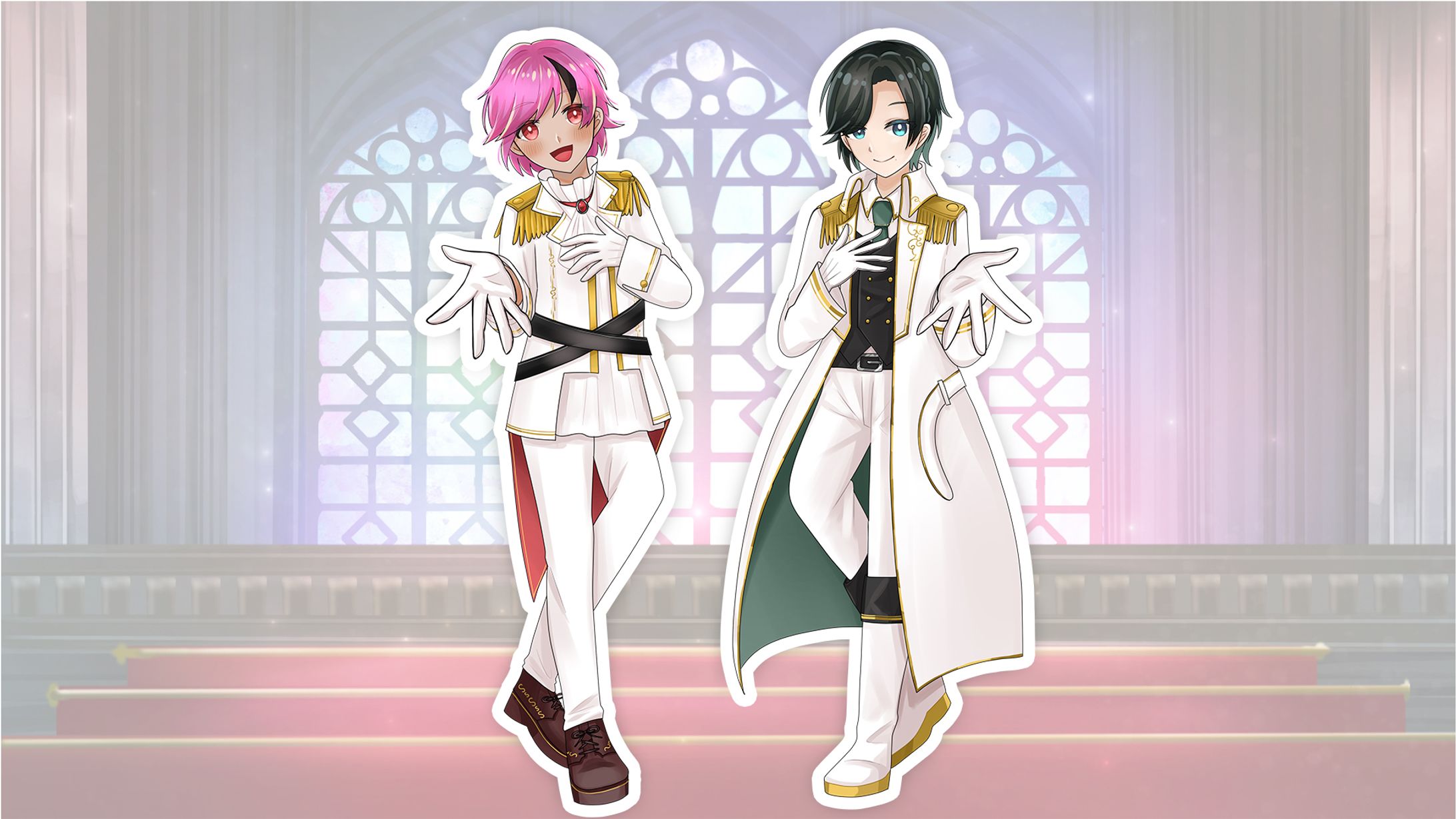 【立ち絵】黒雲颯音様＆美澄ぽるた様　歌ってみた用立ち絵-1