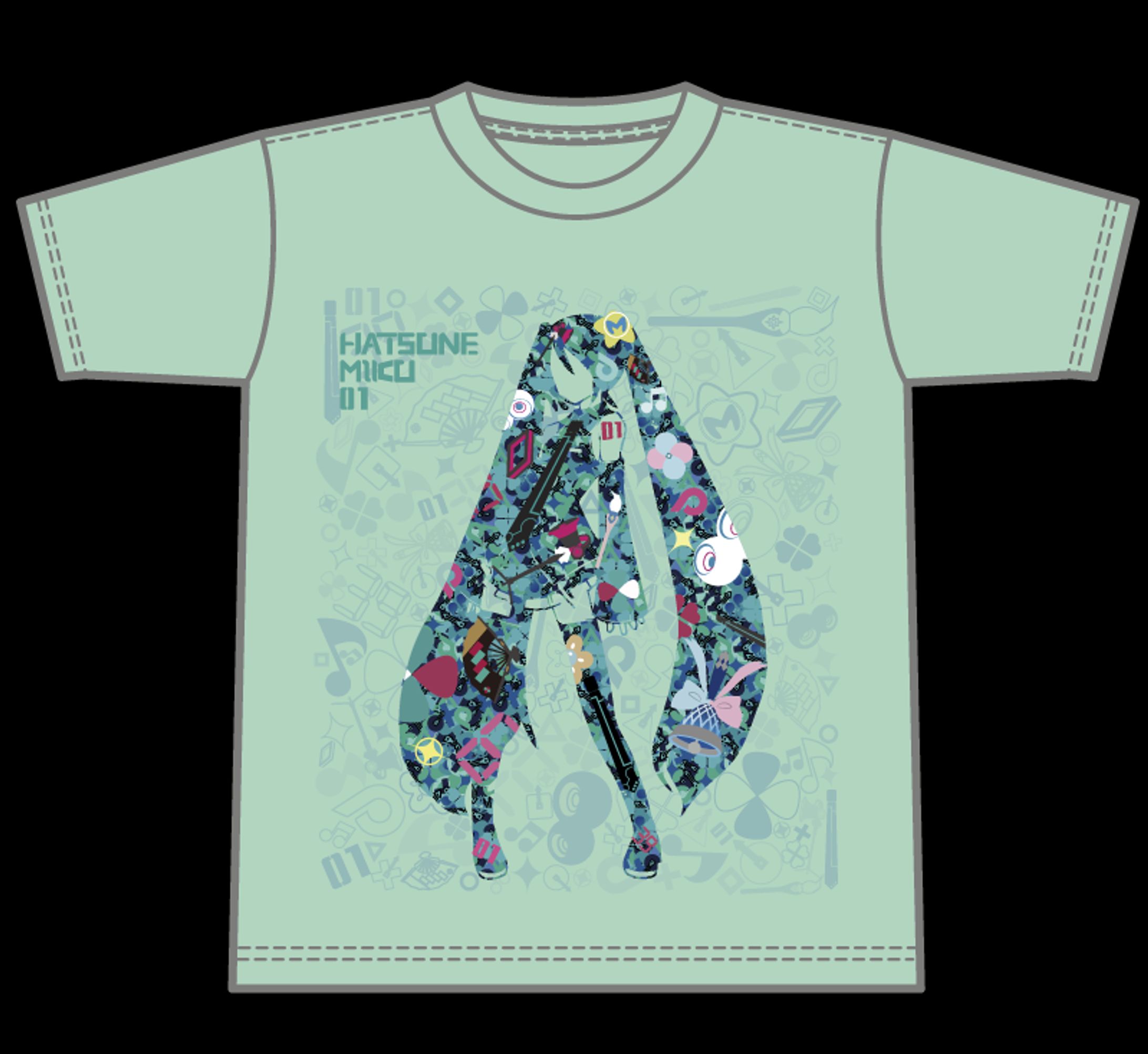 初音ミク　オリジナル　Tシャツ-1