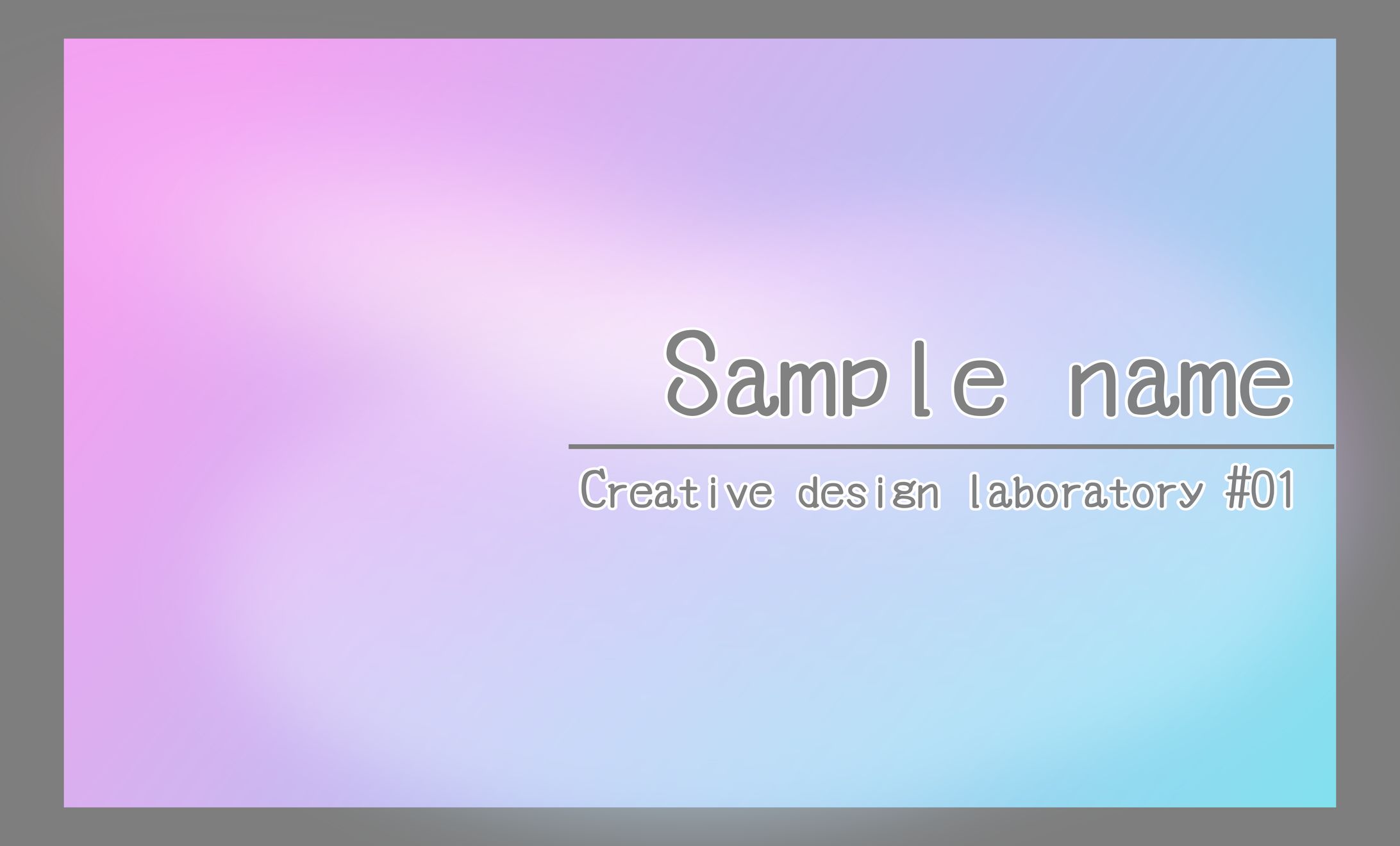 名刺デザイン【架空サンプル】-1