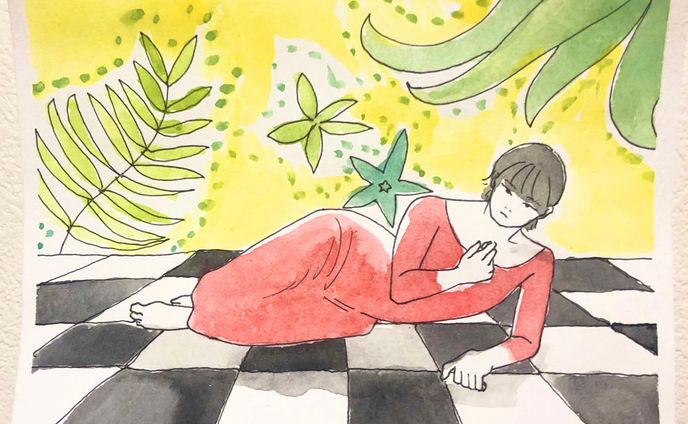 髪の短い人