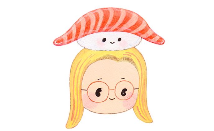 たべもの似顔絵