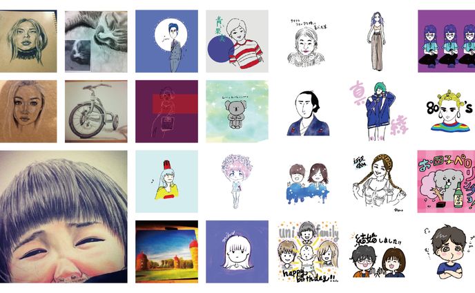 簡易的なイラスト制作  / 自主制作