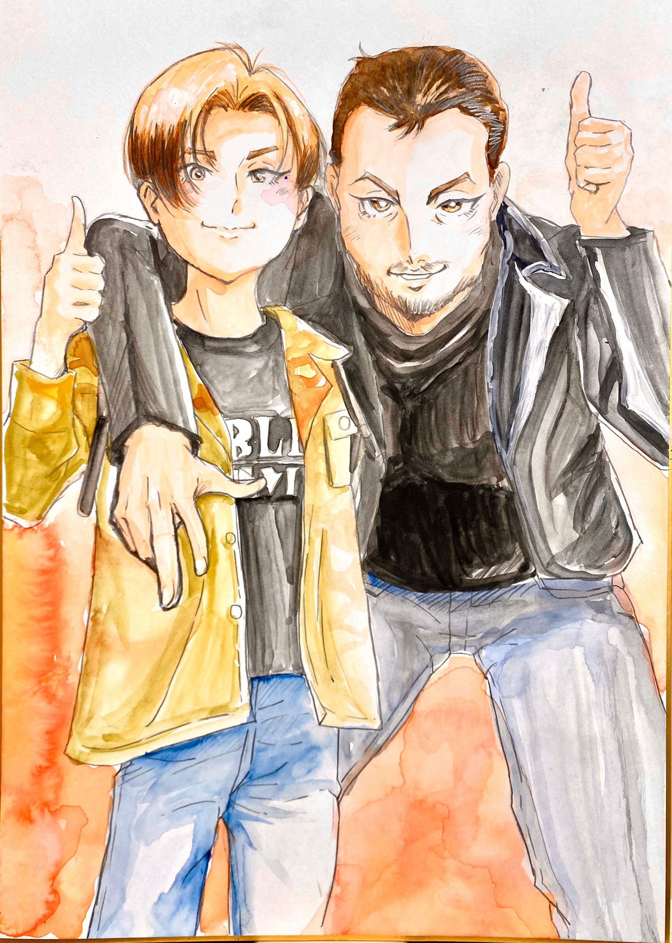 【コミコン似顔絵】エドワード・ファーロング-1