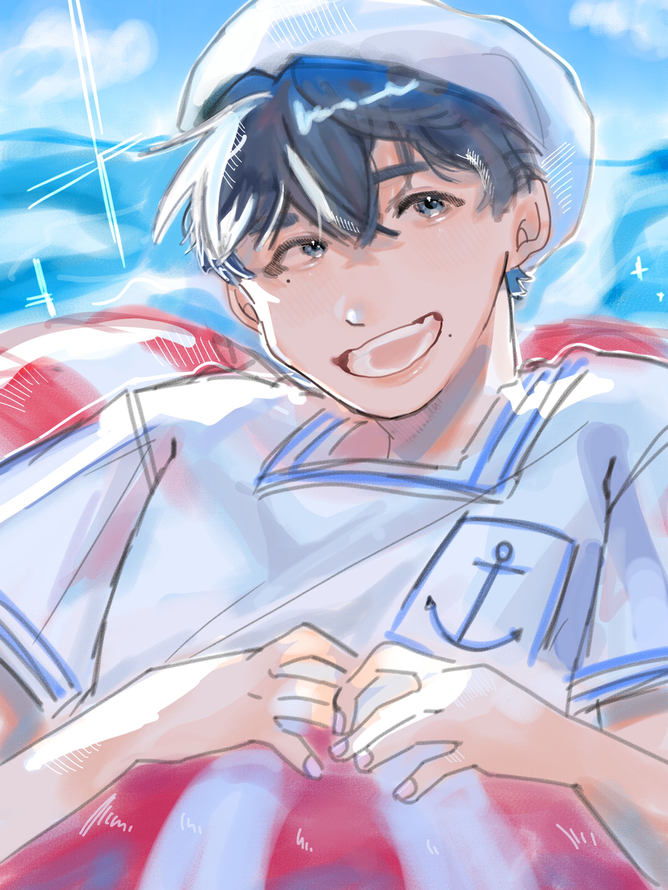 fanart  海だ！！！-1