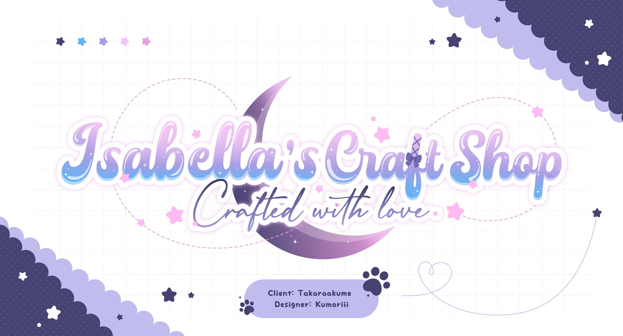 Isabella's Craft Shop Crafted with love Logo-1