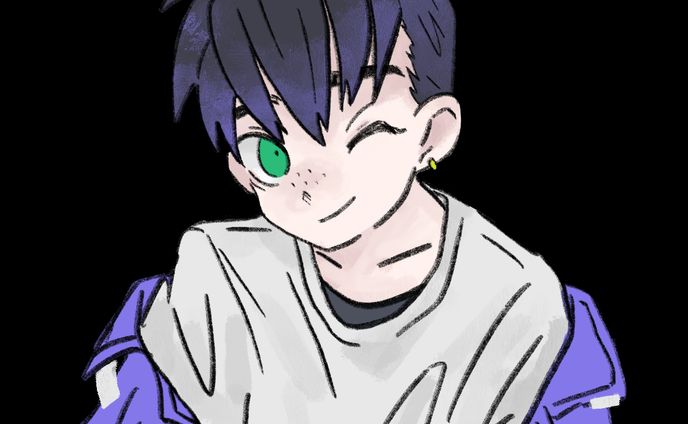 キャラクターデザイン（バストアップ・男性）