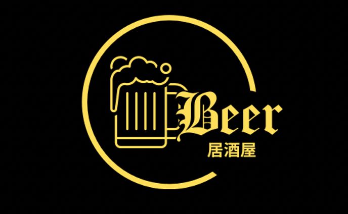 シンプルで目に留まる居酒屋のロゴ作成
